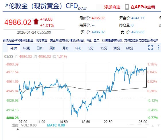 又见证历史！白银已破100美元关口，黄金逼近5000美元  第3张